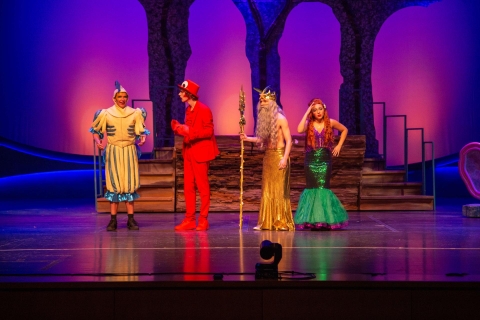 Little Mermaid set rental movie based - King Triton's court - Front Row Theatrical Rental - 800-250-3114