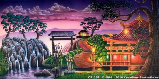 Oriental Landscape 3 OR025 20x40 Mulan JR. Backdrop Rental