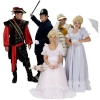 Rental Costumes for Pirates of Penzance - Pirate King, Sergeant of Police, Major General Stanley, Ladies' Chorus