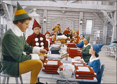 Will Ferrell in the film "Elf" photo by Alan Markfield – © 2003 New Line Productions
