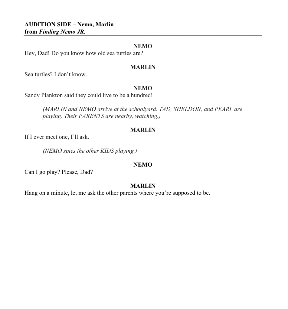 Script Music Theatre International Script Music Theatre International
