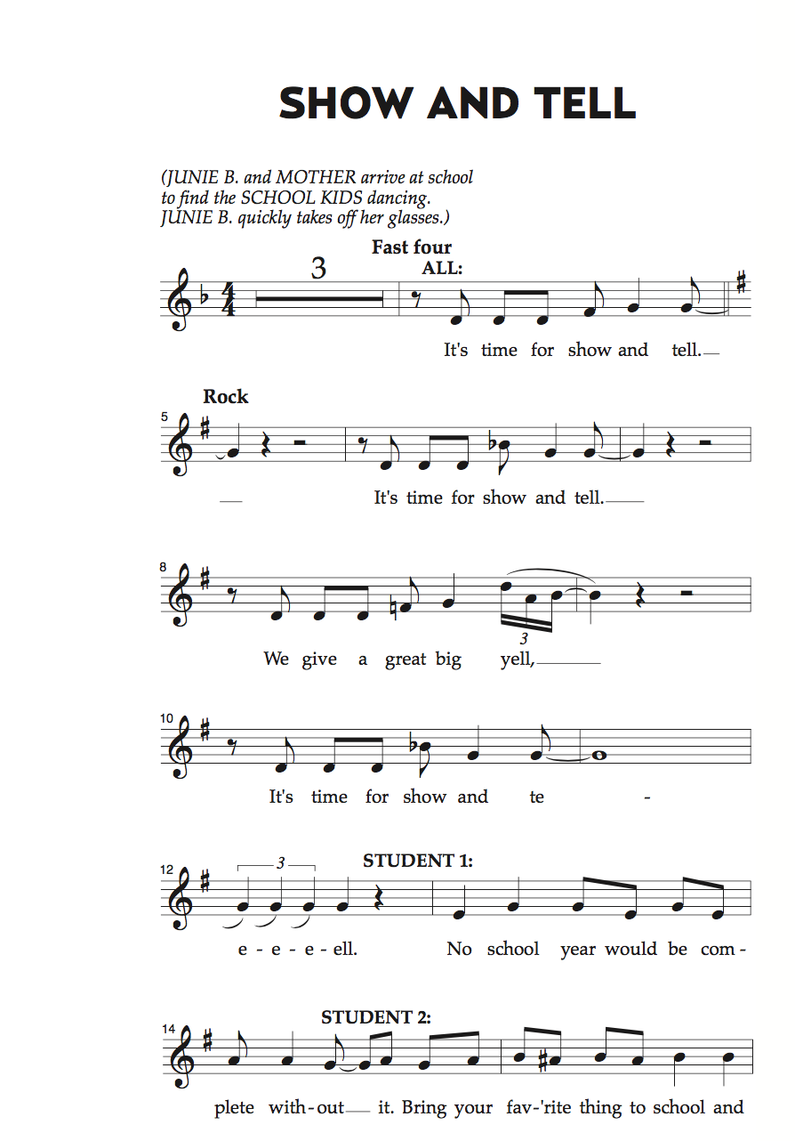 Kickball Tournament from 'Junie B. Jones' Sheet Music in D Major