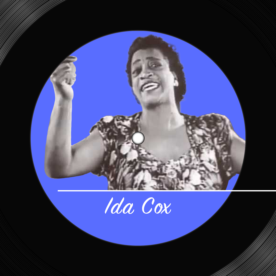 Vinyl record displaying photo of Ida Cox