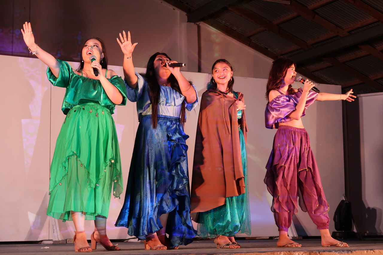 Production photo from Aladdin JR. at Mount Carmel School