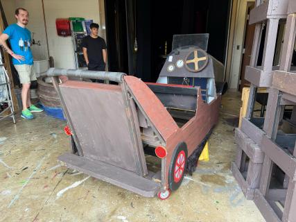 Chitty car from rear
