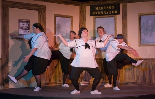 The Music Man - Pick-a-Little Ladies - Gym Bloomer Costumes (Eulalie Mackecknie Shinn, Alma Hix, Mrs. Squires, Ethel Toffelmier and Maud Dunlop)