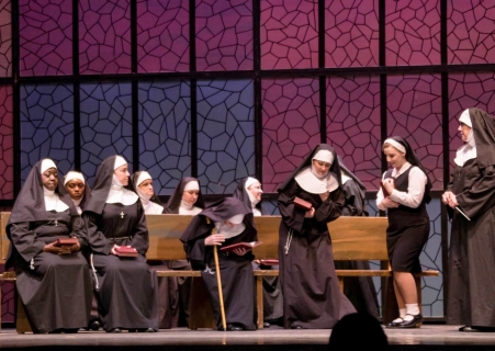 Sister Act Broadway musical costume rentals - nuns habits - Stagecraft Theatrical Rental - 800-499-1504