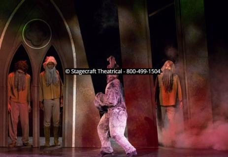 Shrek Broadway set rental package - Dragon's Lair --- Stagecraft Theatrical Rental 800-250-3114