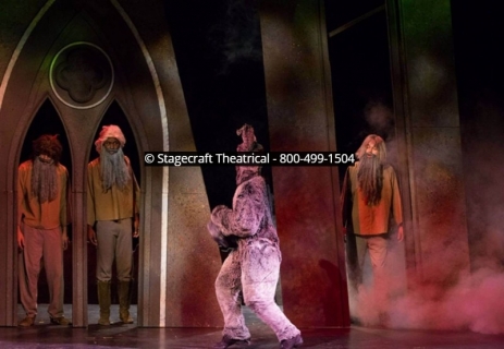 Shrek Broadway set rental package - Dragon's Lair --- Stagecraft Theatrical Rental 800-250-3114