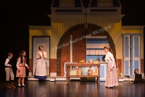 The Kitchen - Mary Poppins set rental - Front Row Theatrical - 800-250-3114