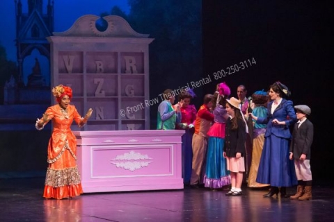 The Talking Shop - Mary Poppins set rental - Front Row Theatrical - 800-250-3114