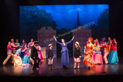 The Talking Shop - Mary Poppins set rental - Front Row Theatrical - 800-250-3114