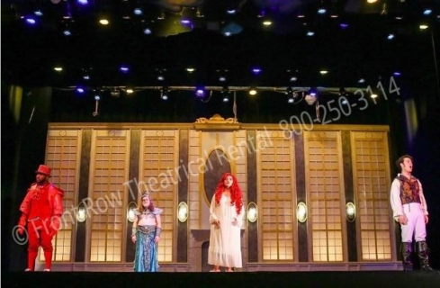 Little Mermaid the castle - set rental - Front Row Theatrical - 800-250-3114