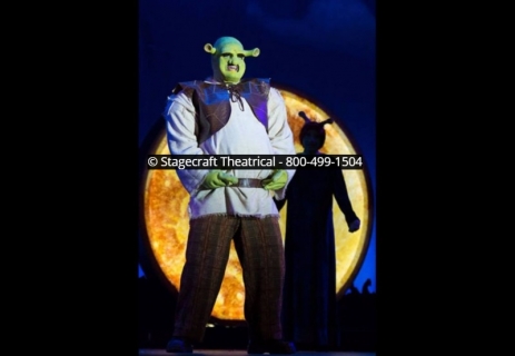 Shrek Broadway set rental package - The Moon --- Stagecraft Theatrical Rental 800-250-3114