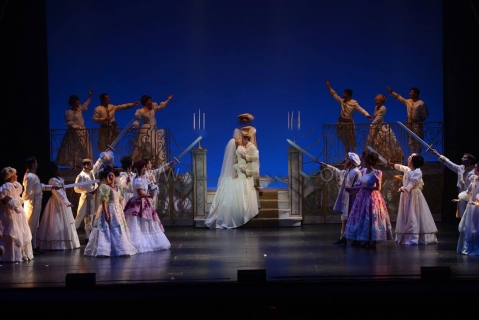 Cinderella ballroom - set rental - Front Row Theatrical - 800-250-3114 Cinderella ballroom - set rental - Front Row Theatrical - 800-250-3114