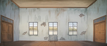 Grosh Backdrops for Annie Grosh backdrop of an Orphanage is used in productions of Annie