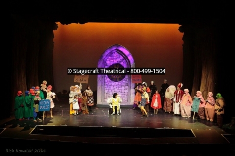 Shrek Broadway set rental package - The wedding --- Stagecraft Theatrical Rental 800-250-3114