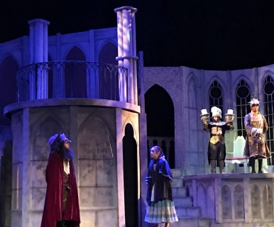 Beauty and the Beast rental scenery - The castle and West Wing - Stagecraft Theatrical --- 800-499-1504