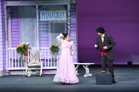 Music Man rental set - Front Row Theatrical Rental - marion house set - 800-250-3114