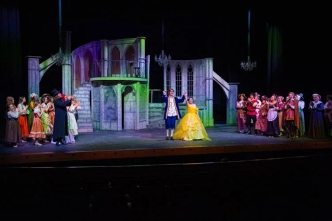 Beauty and the Beast rental scenery - The Castle and West Wing  - Stagecraft Theatrical 800-499-1504
