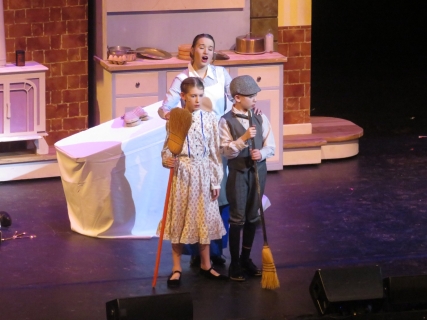 Mary Poppins kitchen with magic Set rental Stagecraft Theatrical Rental 800-499-1504 Mary Poppins kitchen with magic Set rental Stagecraft Theatrical Rental 800-499-1504