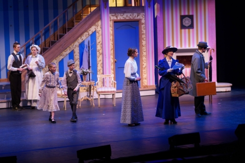 Mary Poppins Parlor Set rental Stagecraft Theatrical Rental 800-499-1504