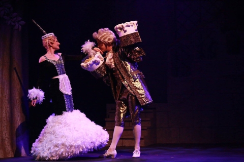 Beauty and the Beast rental costume package - cogsworth and Lumiere  - Front Row Theatrical Rental - 800-250-3114