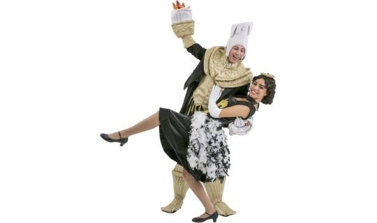 Rental Costumes for Beauty and the Beast - Lumière and Babette Enchanted as Candelabra and Feather Duster