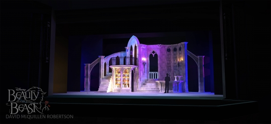 Beauty and the Beast rental scenery - The Library - Stagecraft Theatrical 800-499-1504