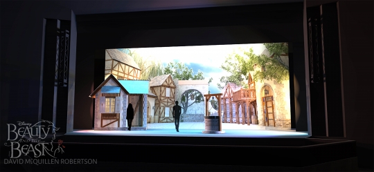 Beauty and the Beast rental scenery - The Village - Stagecraft Theatrical 800-499-1504