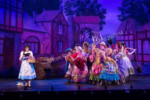 Beauty and the Beast Village - set rental - Front Row Theatrical - 800-250-3114