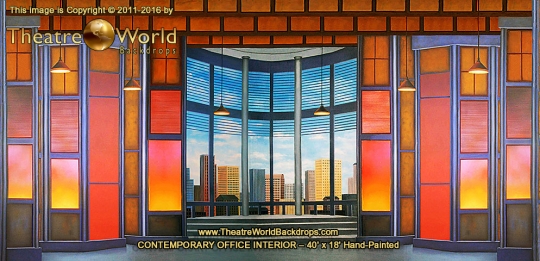 Contemporary Office Interior Backdrop Rental Contemporary Office Interior Backdrop Rental