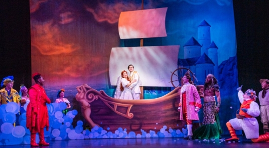 Little Mermaid Scenery Rental - sets - Price Erics Boat - Front Row Theatrical Rental 800-250-3114