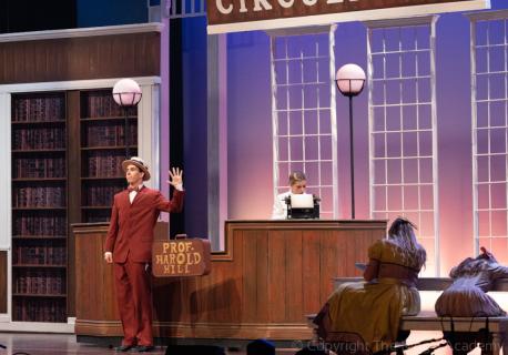 Music Man rental set - Front Row Theatrical Rental - library set - 800-250-3114