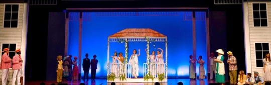 Music Man rental set - Front Row Theatrical Rental - Gazebo set - 800-250-3114 Music Man rental set - Front Row Theatrical Rental - Gazebo set - 800-250-3114