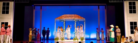 Music Man rental set - Front Row Theatrical Rental - Gazebo set - 800-250-3114