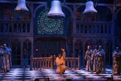 Hunchback of Notre Dame Broadway musical rental costumes package - ensemble robes  - Stagecraft Theatrical Rental - 800-499-1504