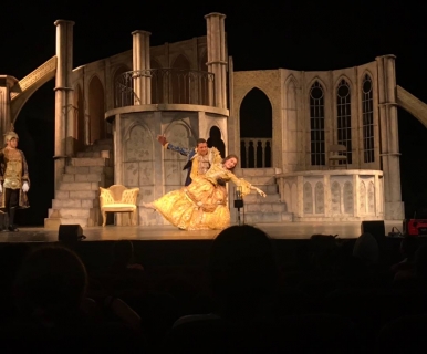 Beauty and the Beast rental scenery - The castle and West Wing - Stagecraft Theatrical 800-499-1504 Beauty and the Beast rental scenery - The castle and West Wing - Stagecraft Theatrical ---800-499-1504