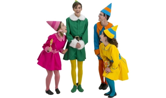 Rental Costumes for Elf the Musical - Jovie, Buddy, and Elves