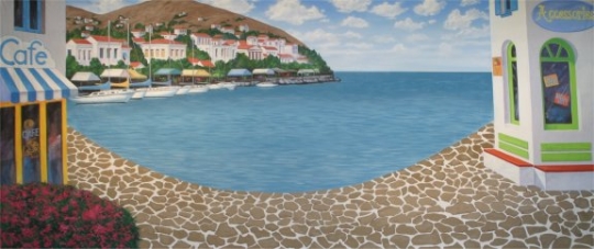 Greece Backdrop used in Productions of Mamma Mia