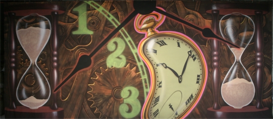 Clock Montage backdrop is a must have for your production of Alice in Wonderland