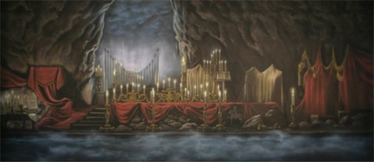 Ominous Underground Lair Backdrop is used in the productions of Beauty and the Beast and Phantom of the Opera