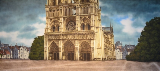 In the production of The Hunchback of Notre Dame you must have the Grosh Digital Projection of the famous Notre Dame