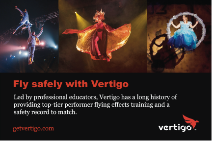 Three Actors flying in the air