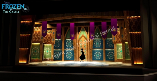 Frozen jr broadway musical set rental package - the castle - Front Row Theatrical Rental -800-250-3114
