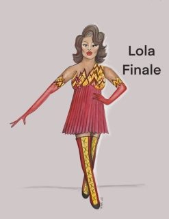 Kinky Boots Broadway musical  costume rental package - Lola finale costume broadway - Front Row Theatrical Rental