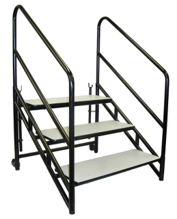 National Public Seating STP32 3-Step Stairs for 32" High Stage: