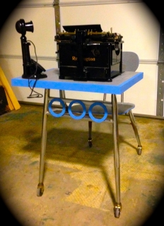 MILLIE STENOG DESK AND VINTAGE TYPEWRITE