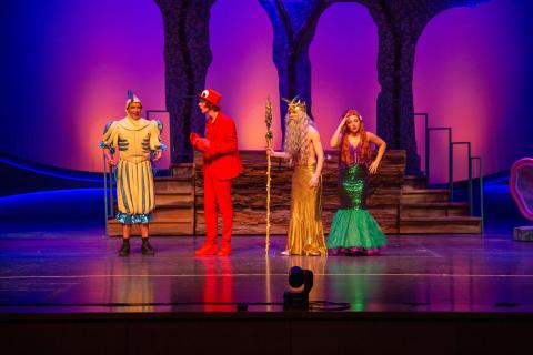 Little Mermaid set rental movie based - King Triton's court - Front Row Theatrical Rental - 800-250-3114