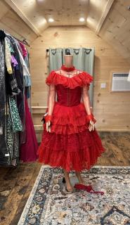 Lydia Deetz Red Wedding Dress